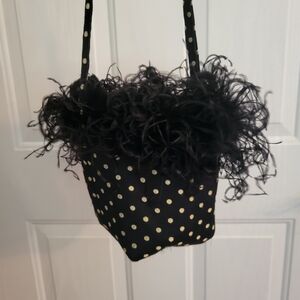 Stylish Black and Gold Women's Crossbody Bag